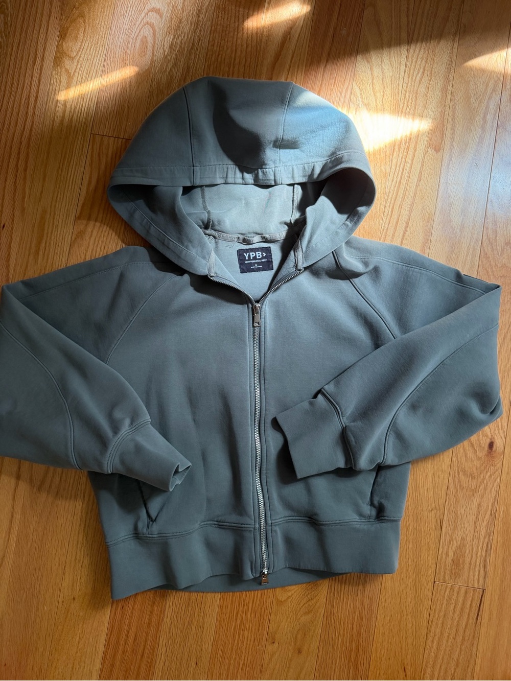 A&F YPB Olive Zip-Up Hoodie Jacket